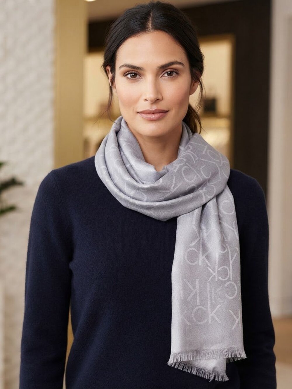 Calvin Klein Silver Scarf